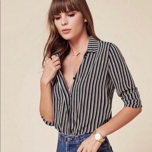 Reformation Striped Top